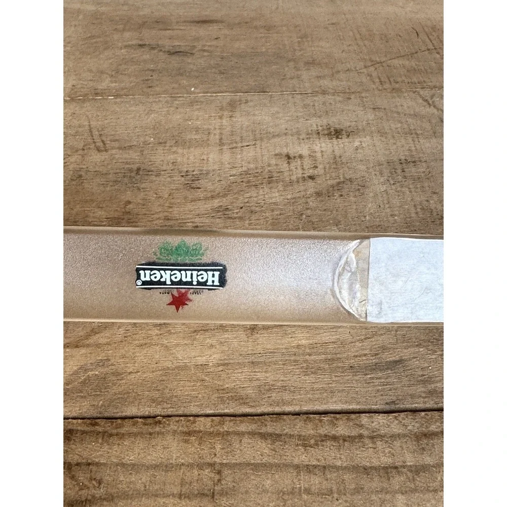 10 Heineken Beer Coasters Circle Double Sided Cardboard Vintage W/ Foam‎ Skimmer